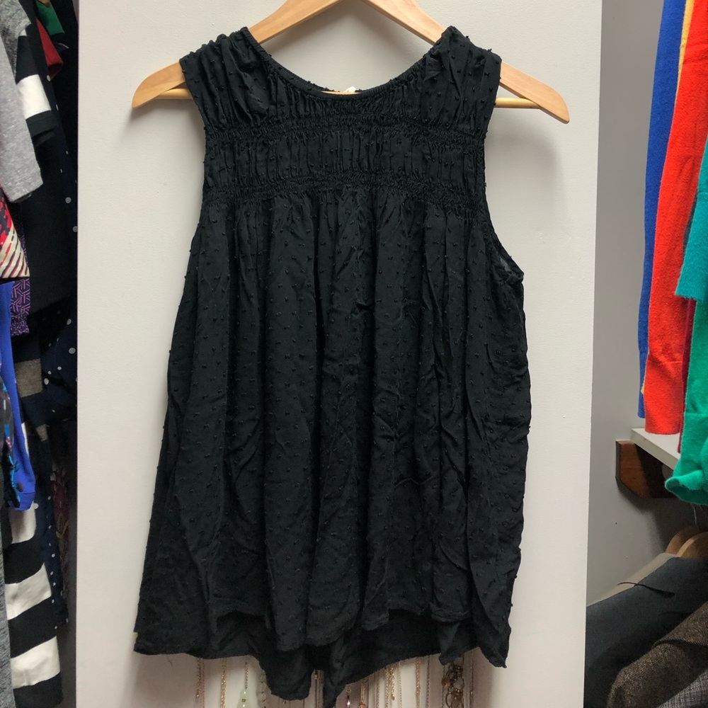 GAP Black Swiss dot tank size large